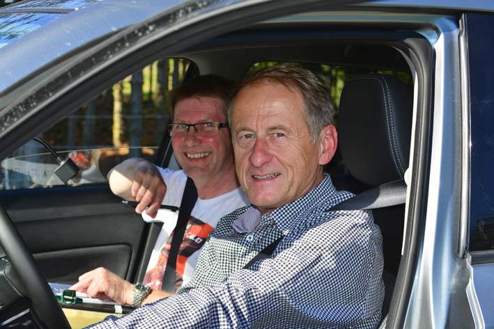Hans Kolby Hansen og Jan Østergaard kørte 25,6 km/l i den nye Suzuki Vitara
(Foto: Morten Dam)